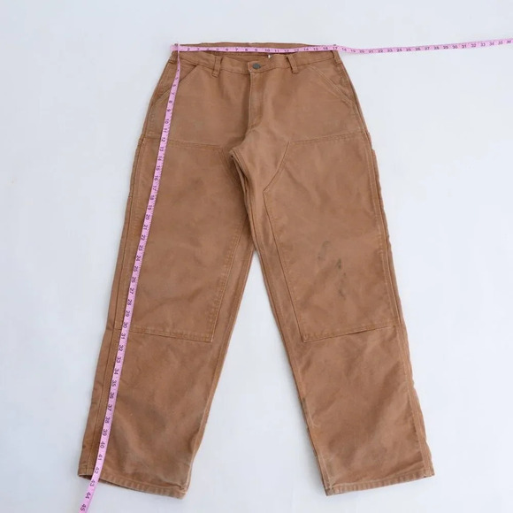 Dakota Tan Relaxed Fit Durable Thick Cotton Dungaree  Carpenter Style Pants - Picture 2 of 15